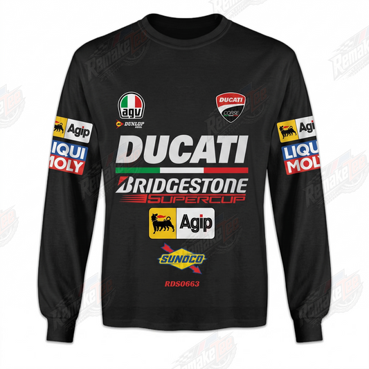 Ducati Bridgestone Black vintage VMX racing jersey - product view