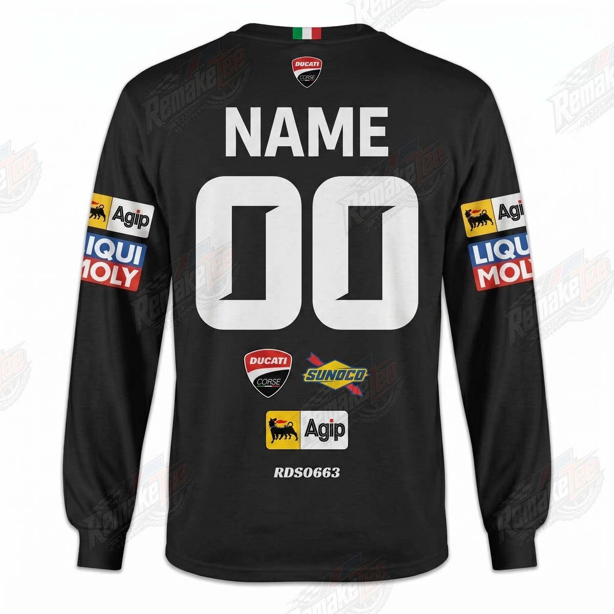Ducati Bridgestone Black vintage VMX racing jersey - alternate product view