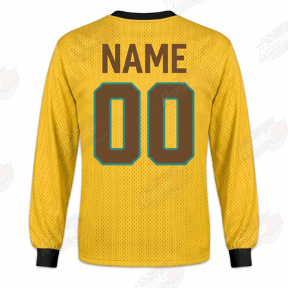 DuraLube Yellow Green vintage VMX racing jersey - back product view
