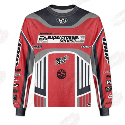EA Supercross Series Speed Stick Thor vintage VMX racing jersey - product view