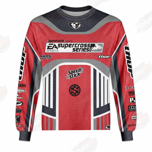 EA Supercross Series Speed Stick Thor vintage VMX racing jersey - product view
