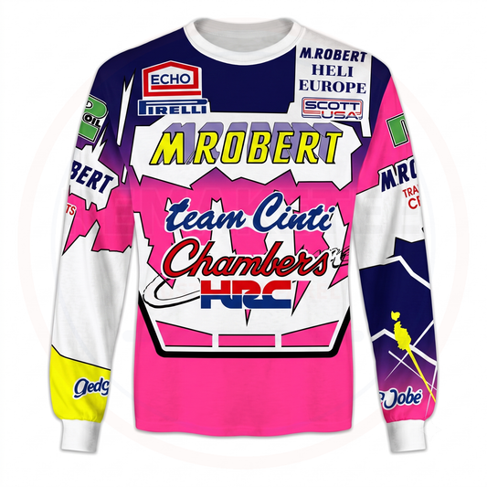 RemakeTee Echo Pirelli Scott Usa HRC Custom Vintage Retro VMX Racing Jersey 1289