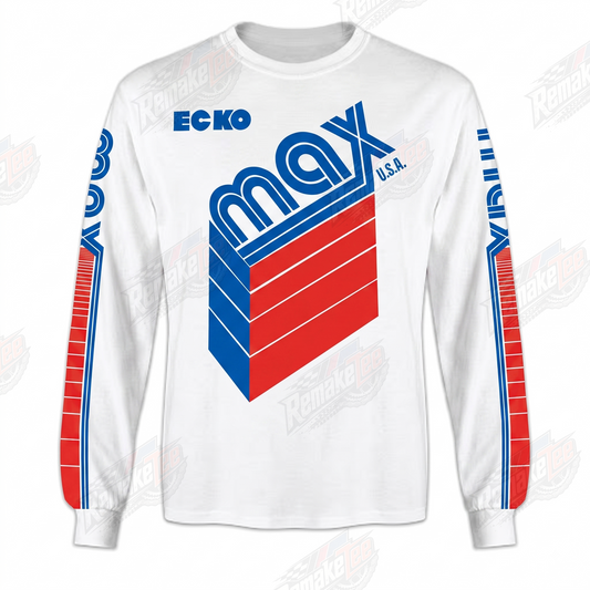Ecko Max USA Blue Red White vintage BMX racing jersey - product view