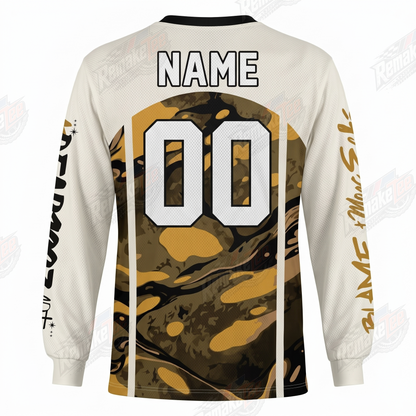 Ecko Unltd Camo Rhino vintage BMX racing jersey - back product view