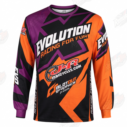 Evolution Racing For Fun vintage BMX racing jersey - product view