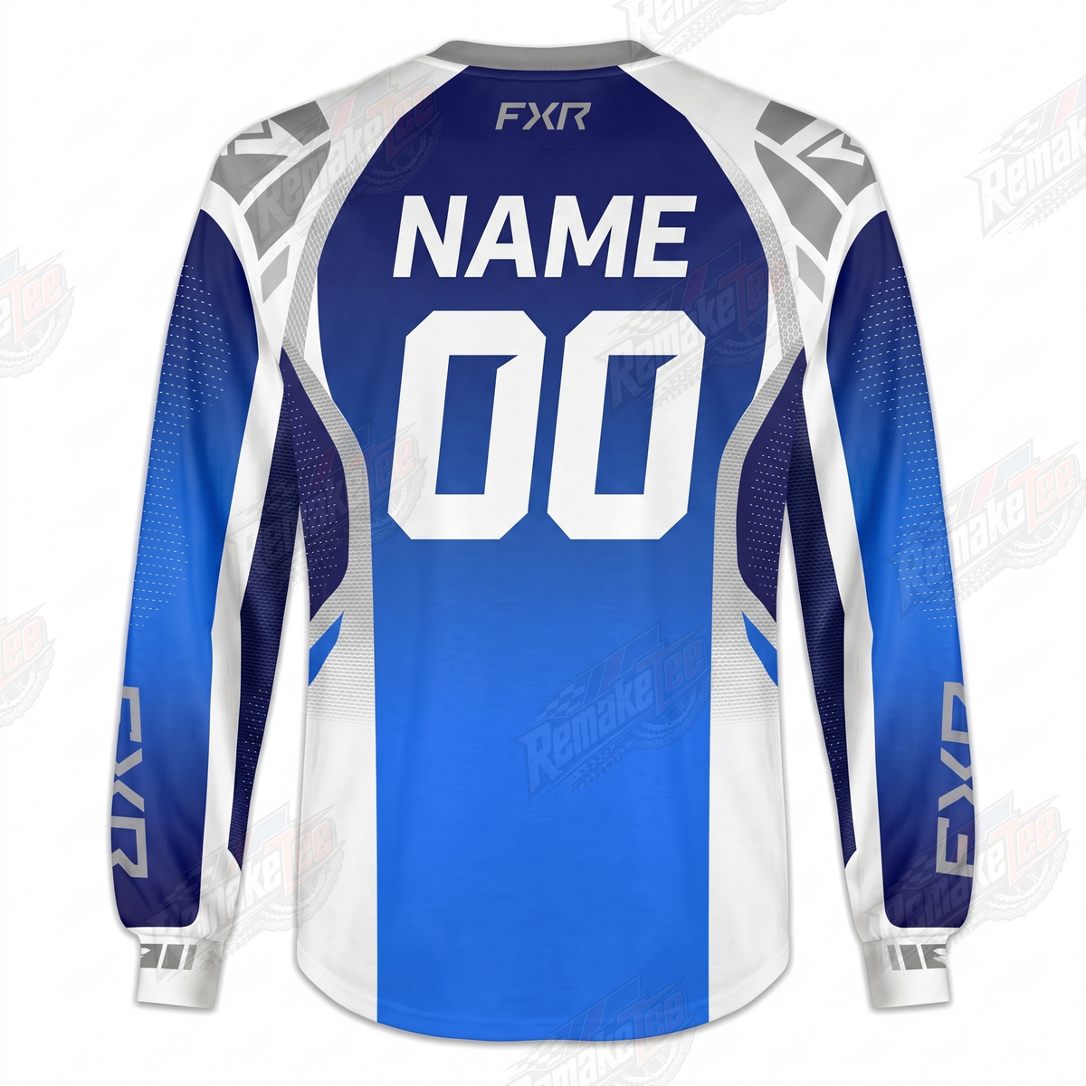 FXR Helium Blue Gray vintage VMX racing jersey - alternate product view