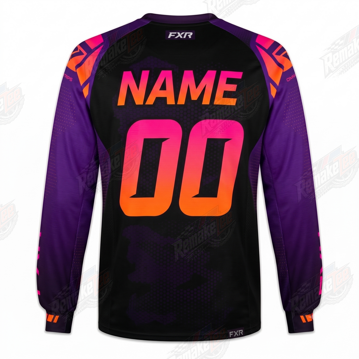 FXR Helium Purple Orange vintage VMX racing jersey - alternate product view
