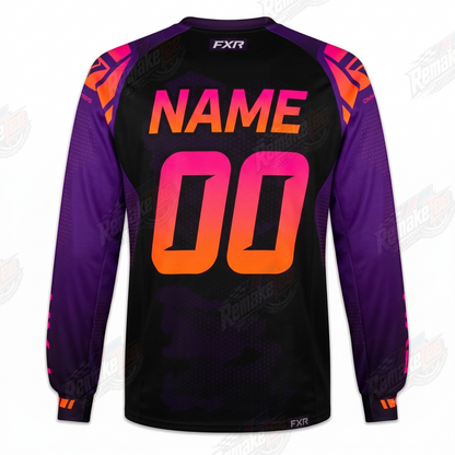 FXR Helium Purple Orange vintage VMX racing jersey - alternate product view