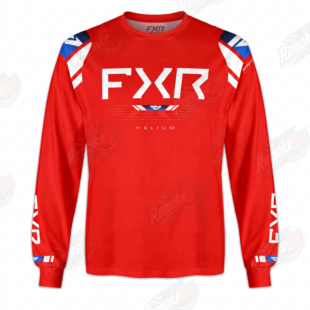 FXR Helium Red White vintage VMX racing jersey - product view