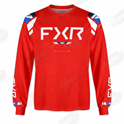 FXR Helium Red White vintage VMX racing jersey - product view