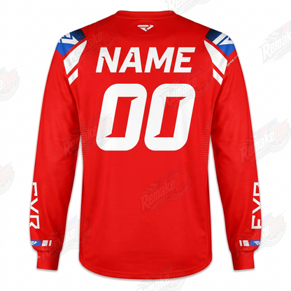 FXR Helium Red White vintage VMX racing jersey - alternate product view