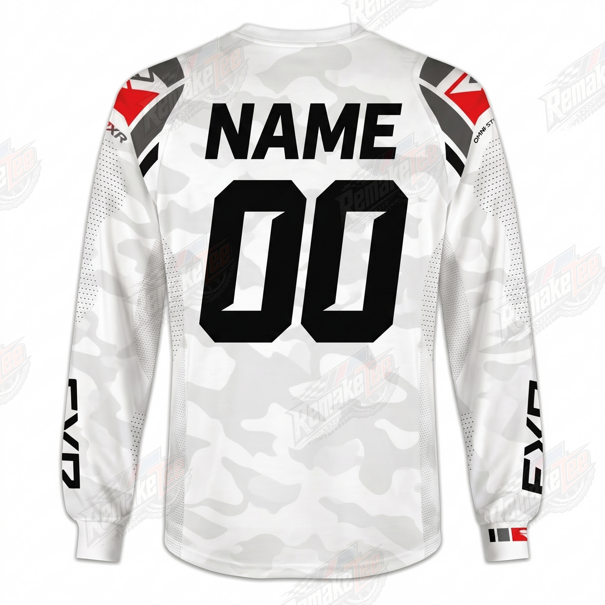 FXR Helium White Camo vintage VMX racing jersey - alternate product view