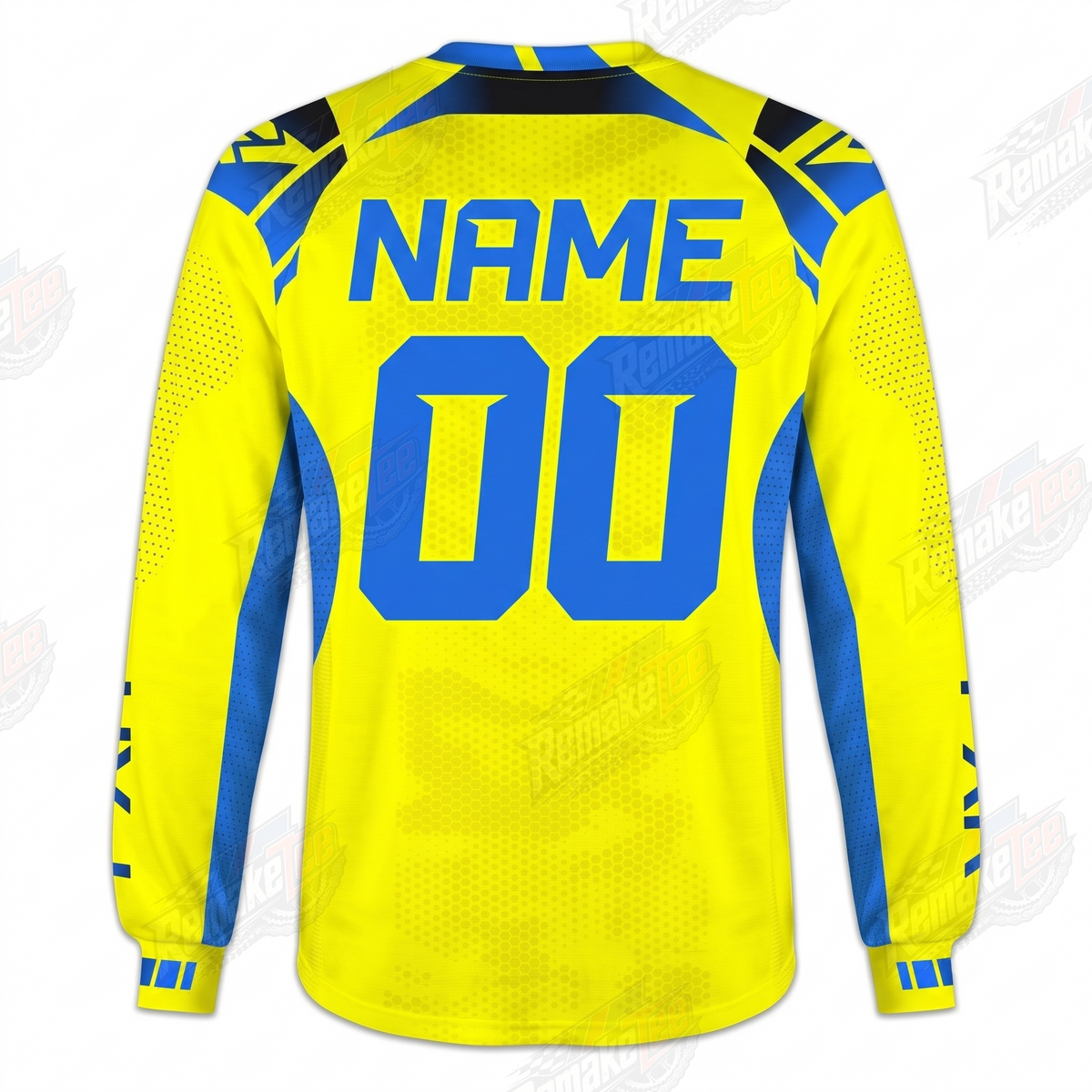 FXR Helium Yellow Blue vintage VMX racing jersey - alternate product view