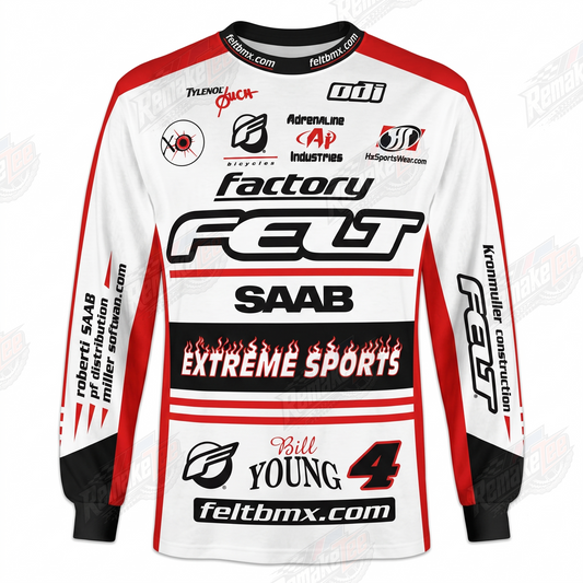 Factory Felt BMX vintage racing jersey - product view
