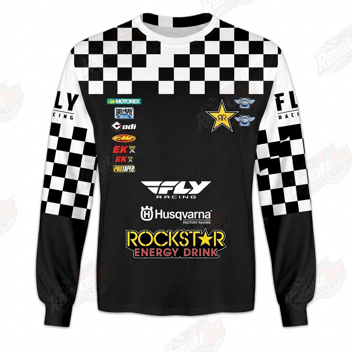 Fly Racing Husqvarna Rockstar Energy vintage VMX racing jersey - product view