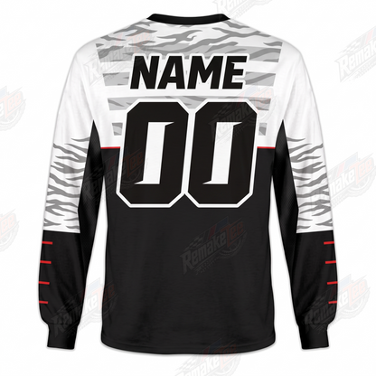 Fly Racing JMC Husqvarna Black White vintage VMX racing jersey - back product view