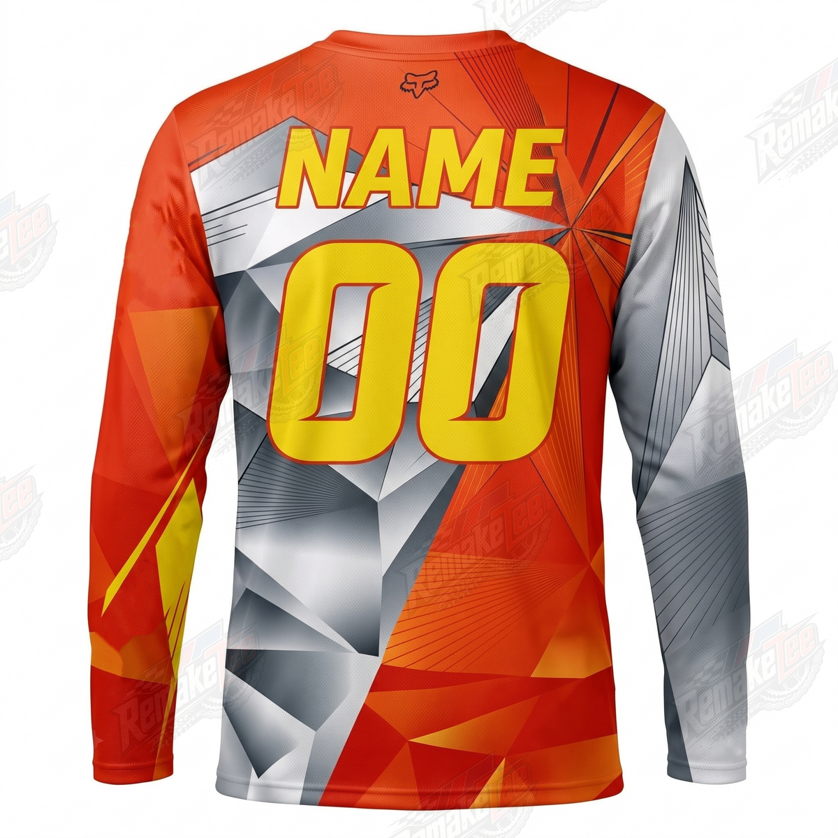 Fox HC Orange Geometric vintage VMX racing jersey - alternate product view