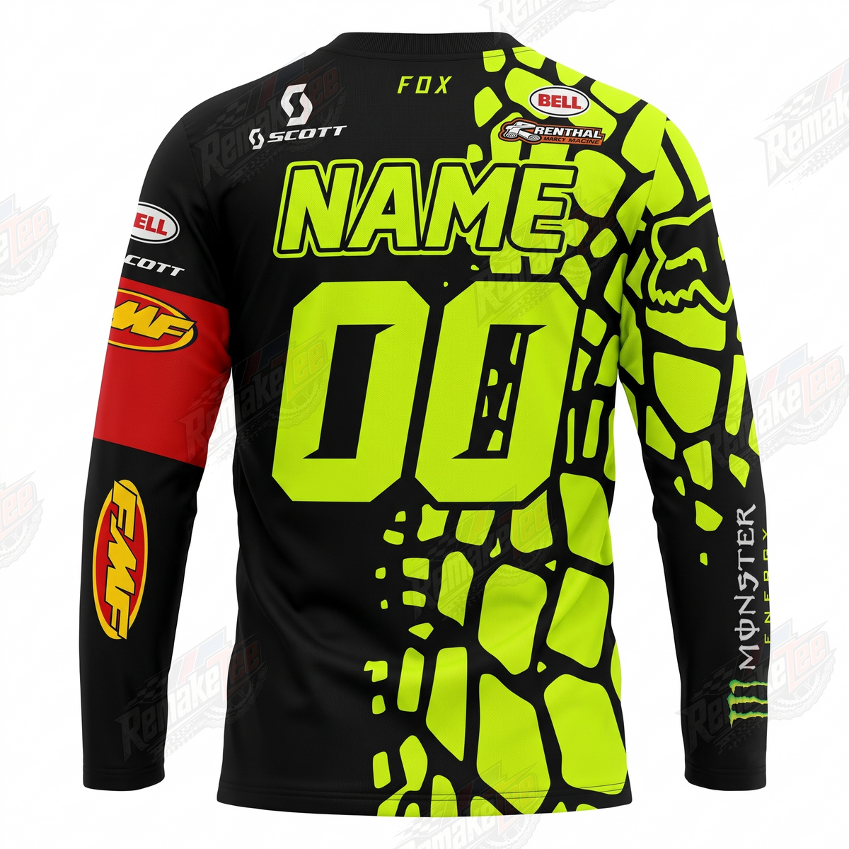 Fox Kawasaki Pro Circuit Monster Energy vintage VMX racing jersey - alternate product view