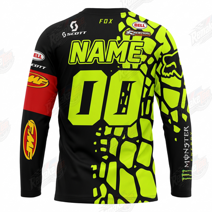 Fox Kawasaki Pro Circuit Monster Energy vintage VMX racing jersey - alternate product view