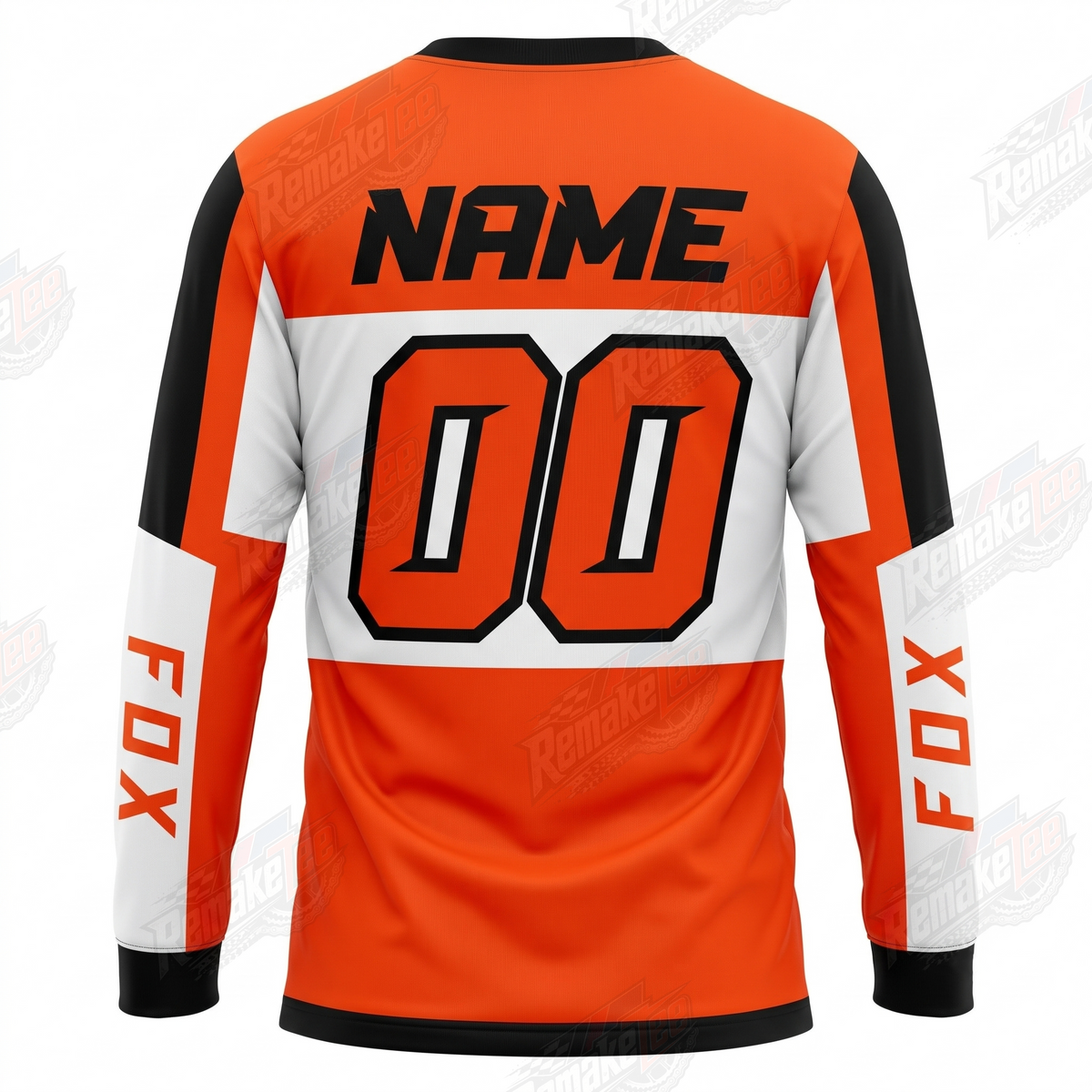 Fox Monster Energy Kawasaki Orange vintage VMX racing jersey - alternate product view