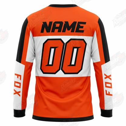 Fox Monster Energy Kawasaki Orange vintage VMX racing jersey - alternate product view