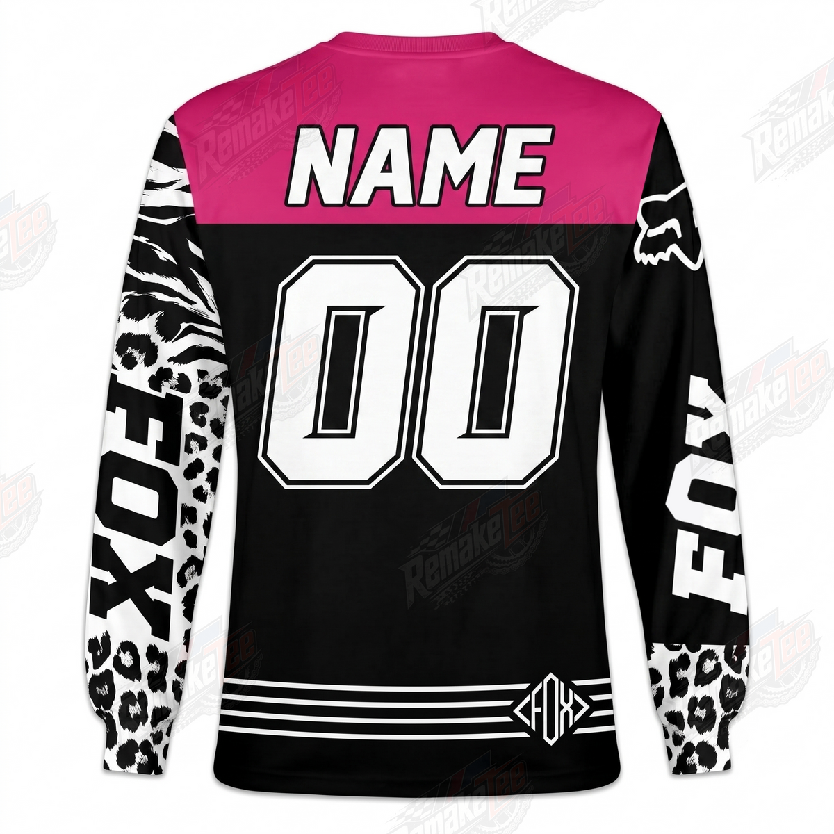 Fox Performance Raceway Pink Black vintage VMX racing jersey - alternate product view