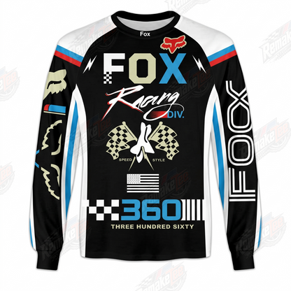 Fox Racing 360 Black vintage VMX racing jersey - product view