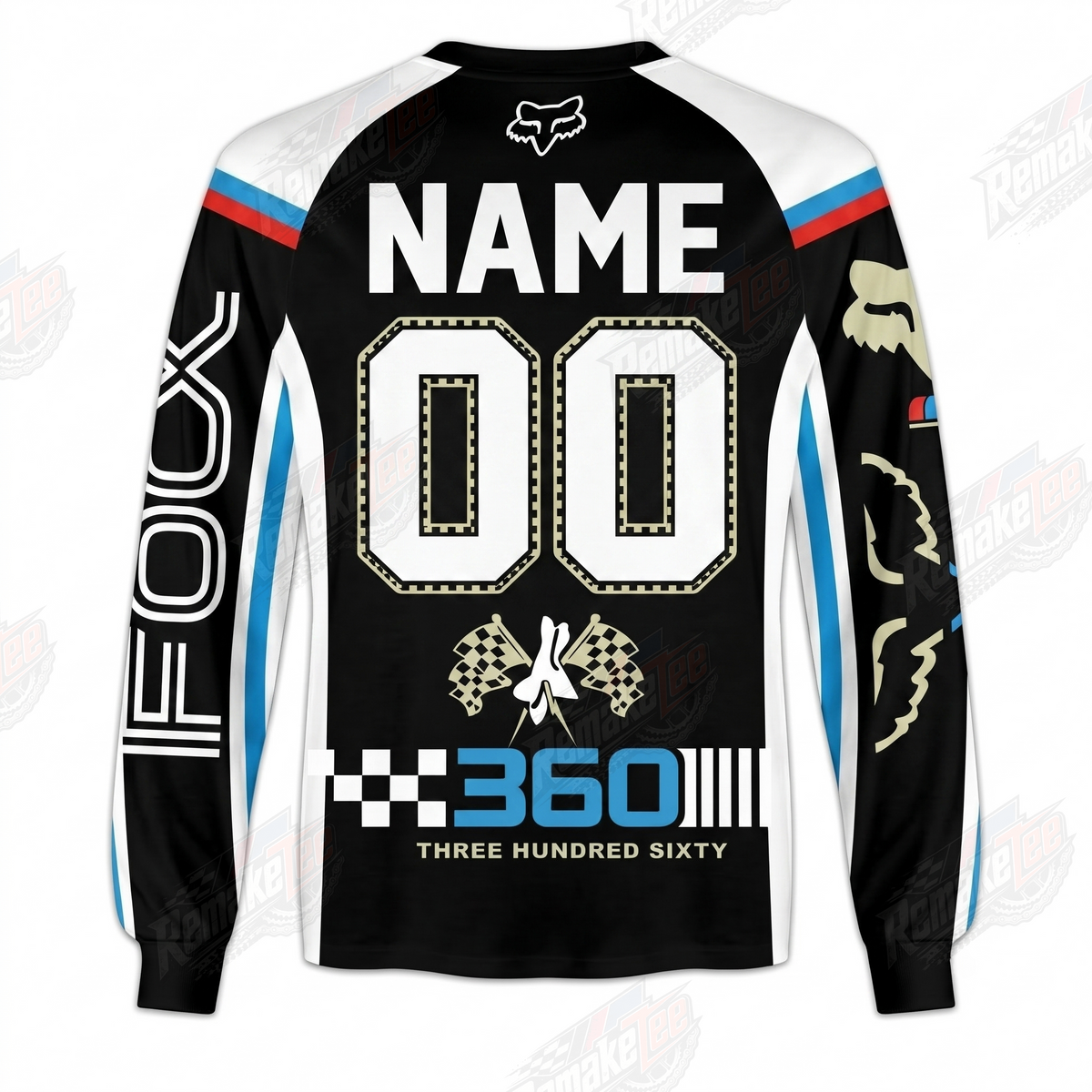 Fox Racing 360 Black vintage VMX racing jersey - alternate product view