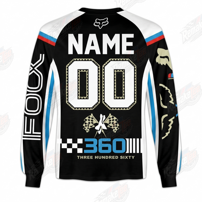 Fox Racing 360 Black vintage VMX racing jersey - alternate product view