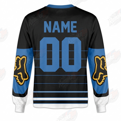 Fox Racing Black Blue vintage VMX racing jersey - alternate product view
