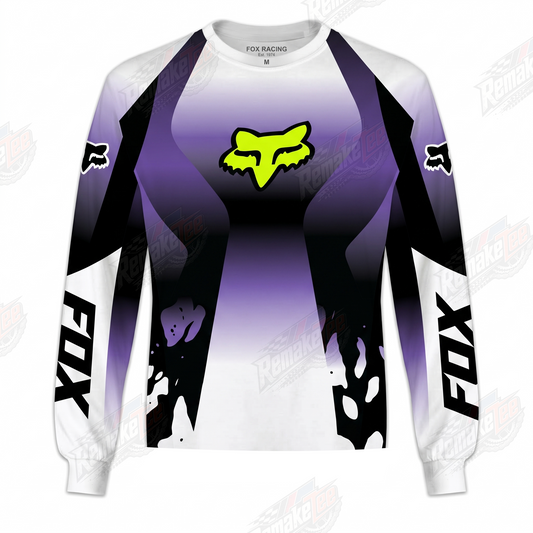 Fox Racing Purple Gradient vintage VMX racing jersey - product view