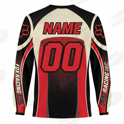 Fox Racing Red Black White vintage VMX racing jersey - alternate product view