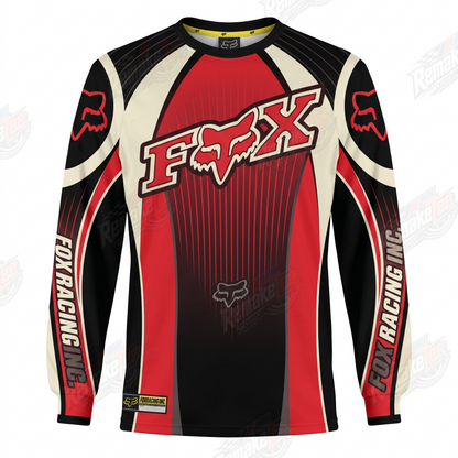 Fox Racing Red Black White vintage VMX racing jersey - product view