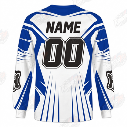 Fox Racing White Blue vintage VMX racing jersey - alternate product view