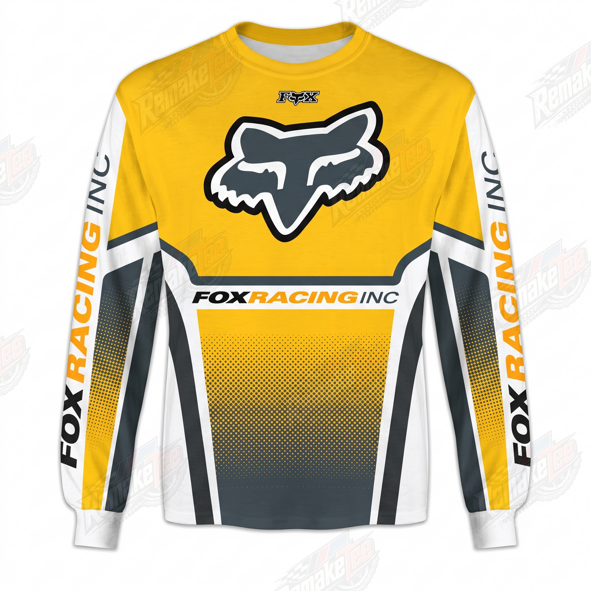 Fox Racing Yellow vintage VMX racing jersey - product view