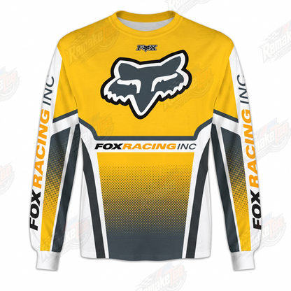Fox Racing Yellow vintage VMX racing jersey - product view