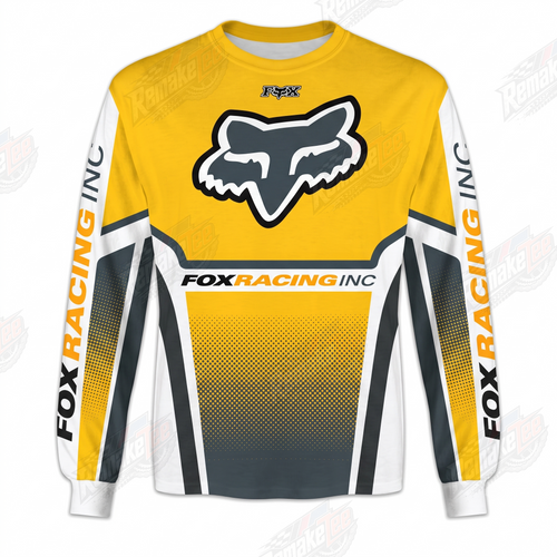 Fox Racing Yellow vintage VMX racing jersey - product view