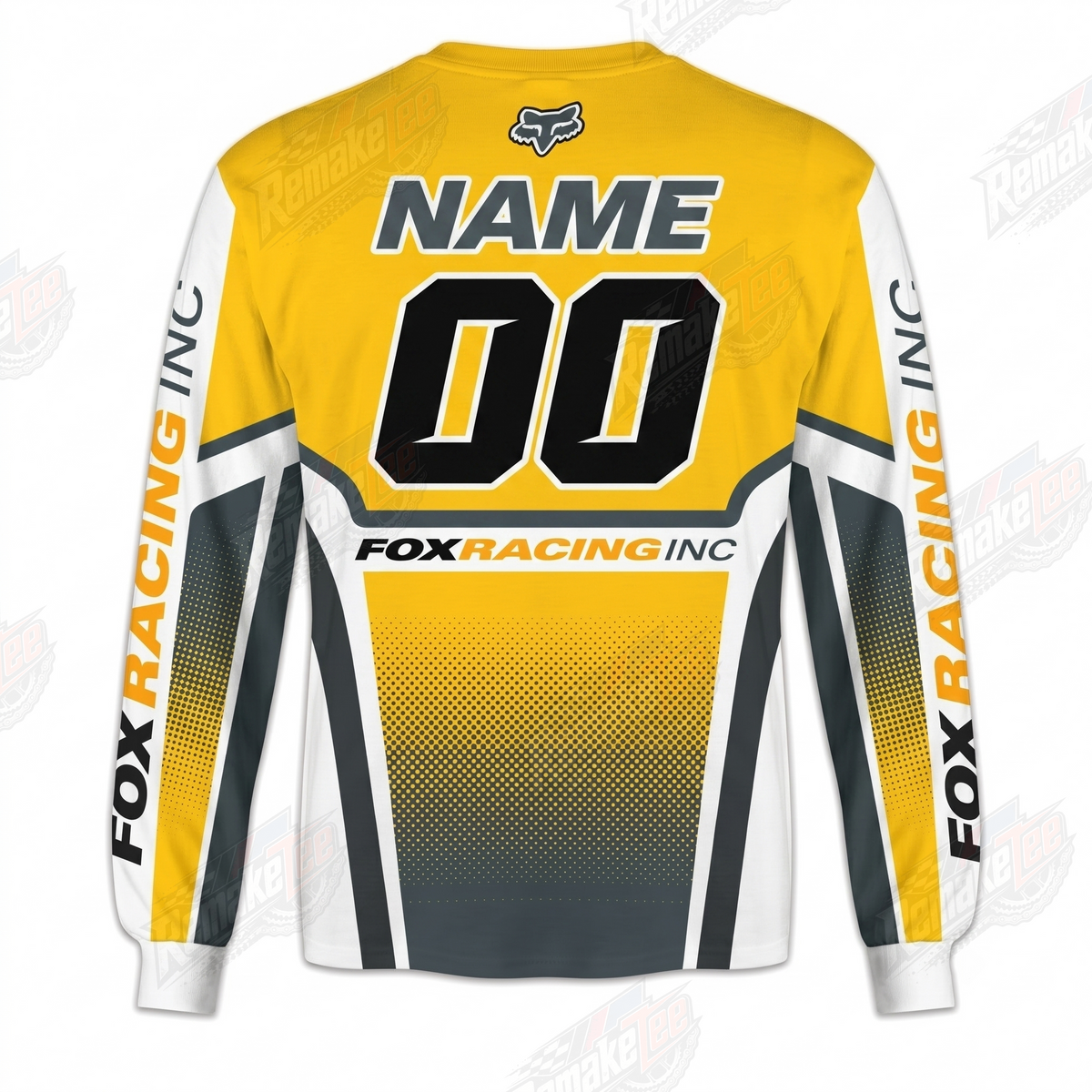 Fox Racing Yellow vintage VMX racing jersey - alternate product view