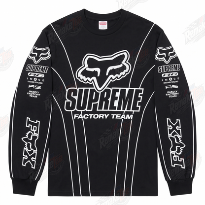 Fox Supreme Factory Team Black vintage VMX racing jersey - product view