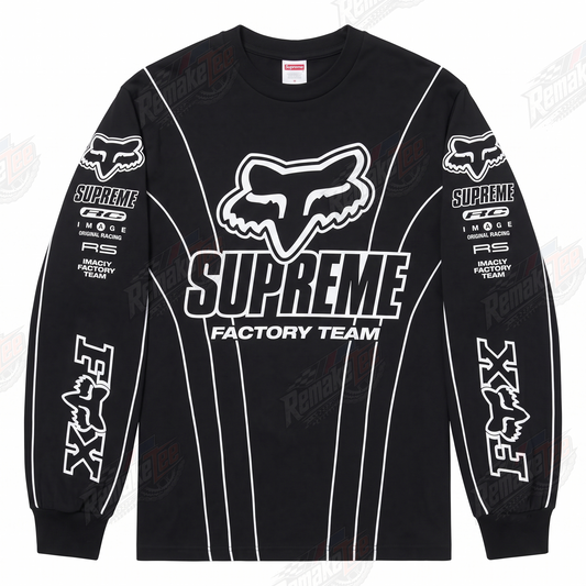 Fox Supreme Factory Team Black vintage VMX racing jersey - product view