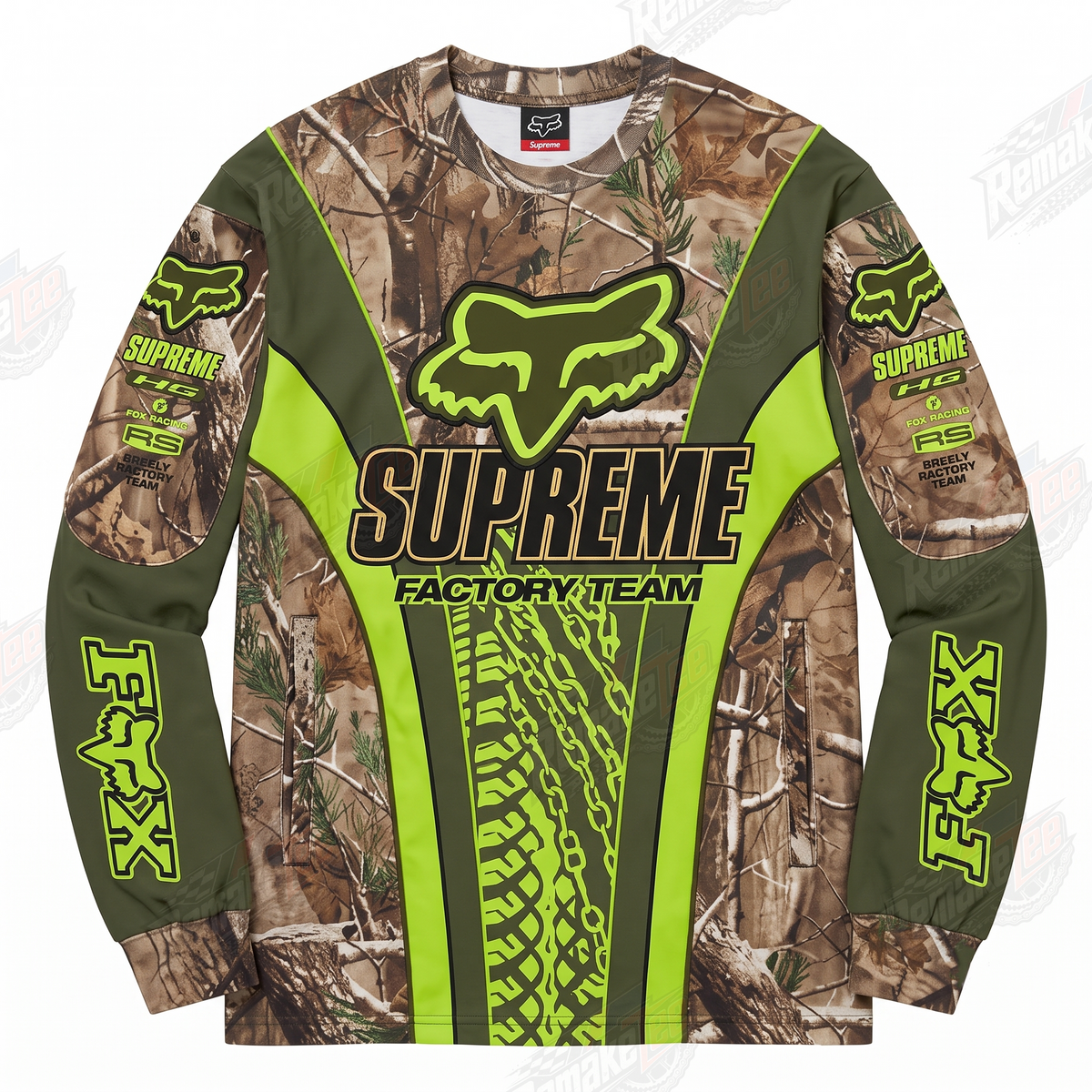 Fox Supreme Factory Team Camo vintage VMX racing jersey - product view