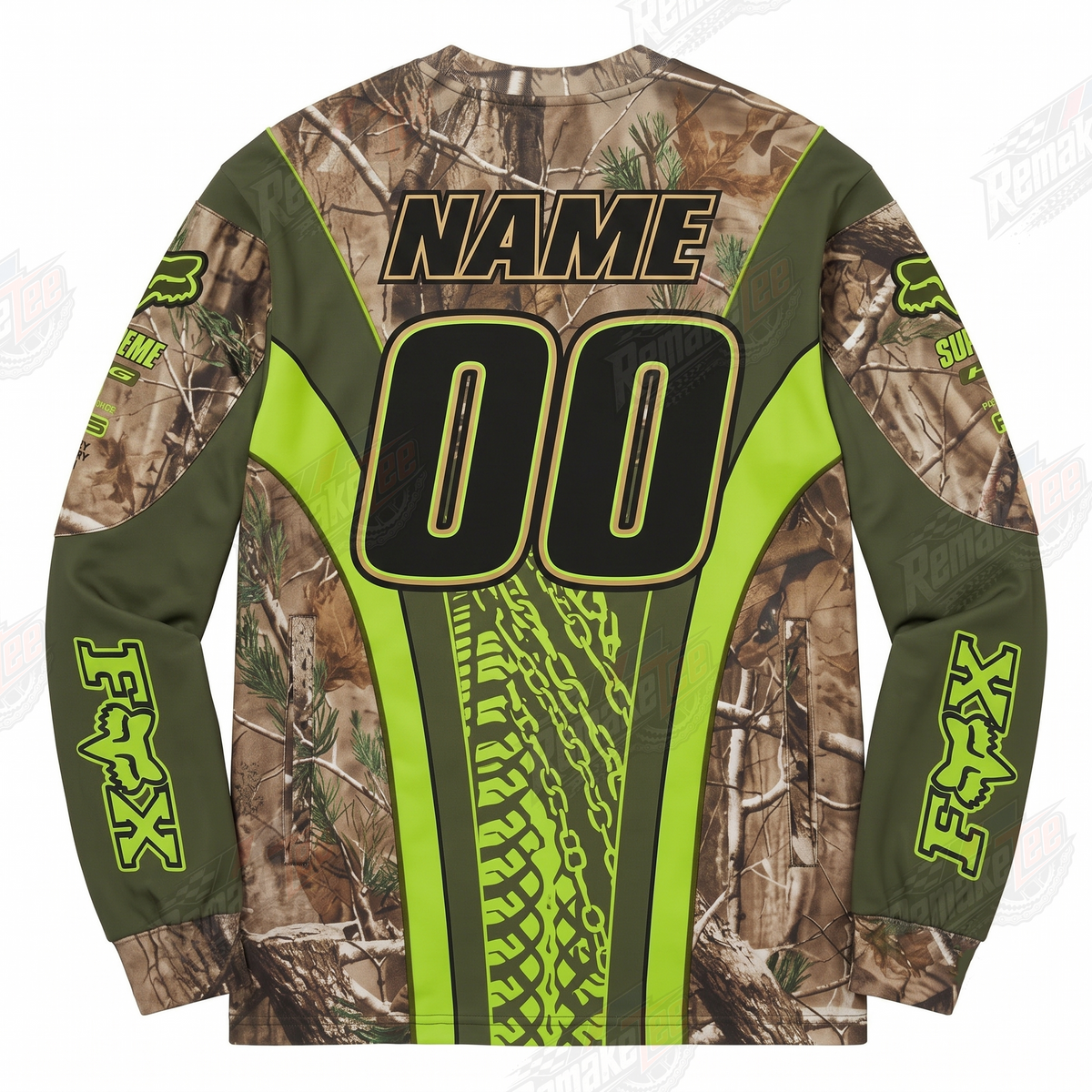 Fox Supreme Factory Team Camo vintage VMX racing jersey - alternate product view
