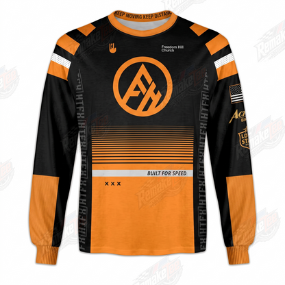 Freedom Hill Church Built For Speed vintage BMX racing jersey - product view