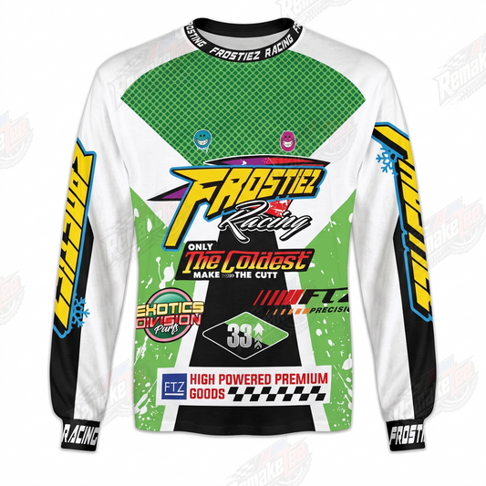 Frostiez Racing The Coldest Green vintage VMX racing jersey - product view