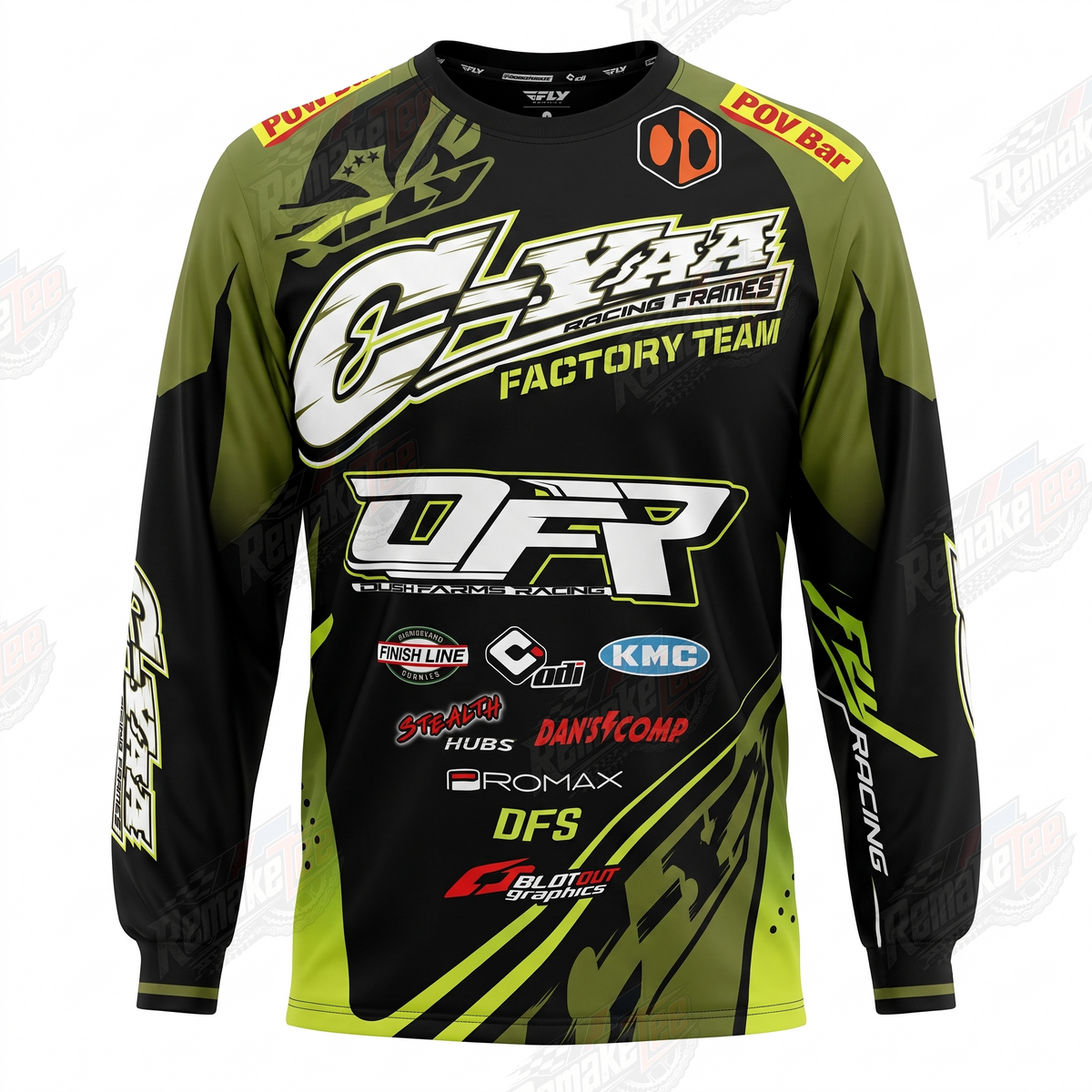 GHP Racing Frames Factory Team vintage BMX racing jersey - product view