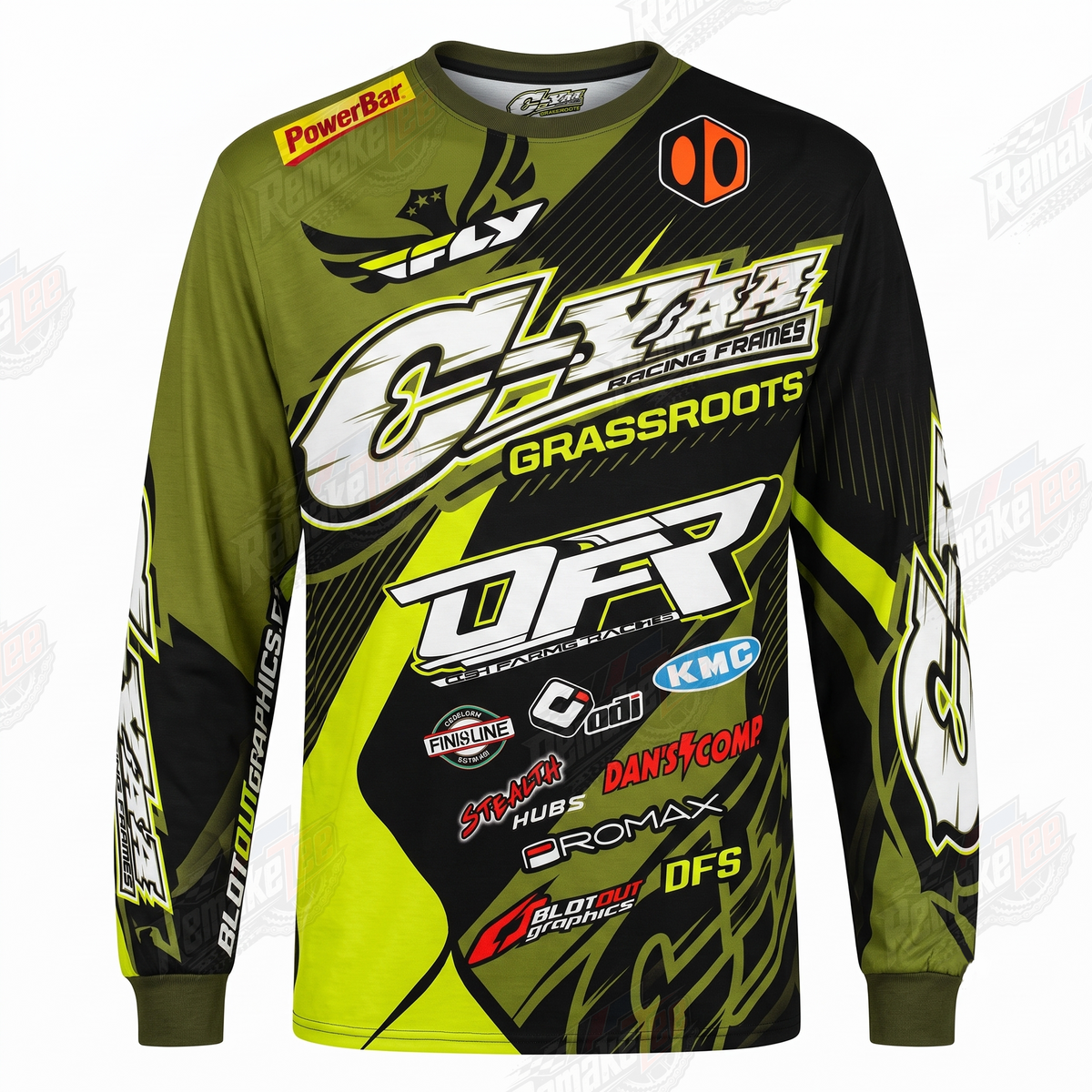 GHP Racing Frames Grassroots vintage BMX racing jersey - product view