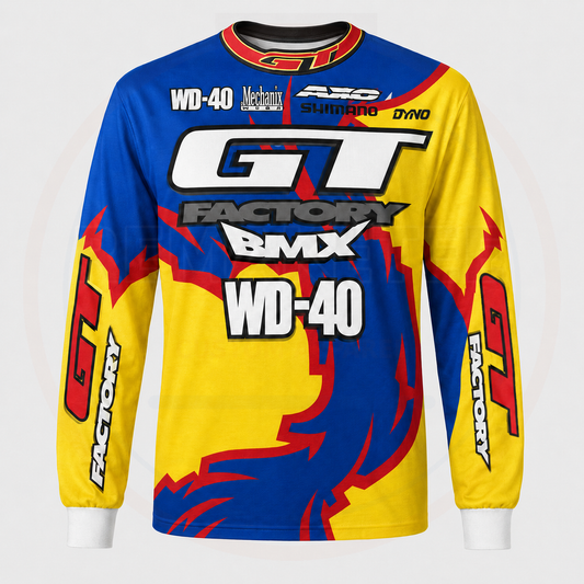 RemakeTee GT Axo Shimano Dyno WD-40 Custom Vintage Retro BMX Racing Jersey 977