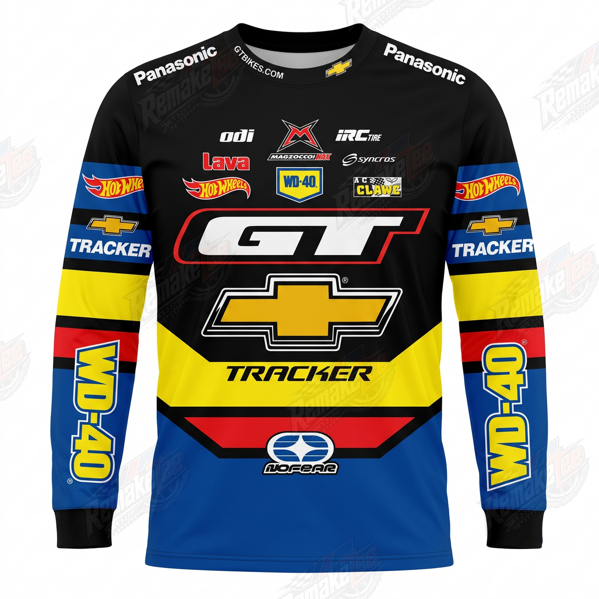 GT Chevrolet Tracker WD-40 vintage VMX racing jersey - product view