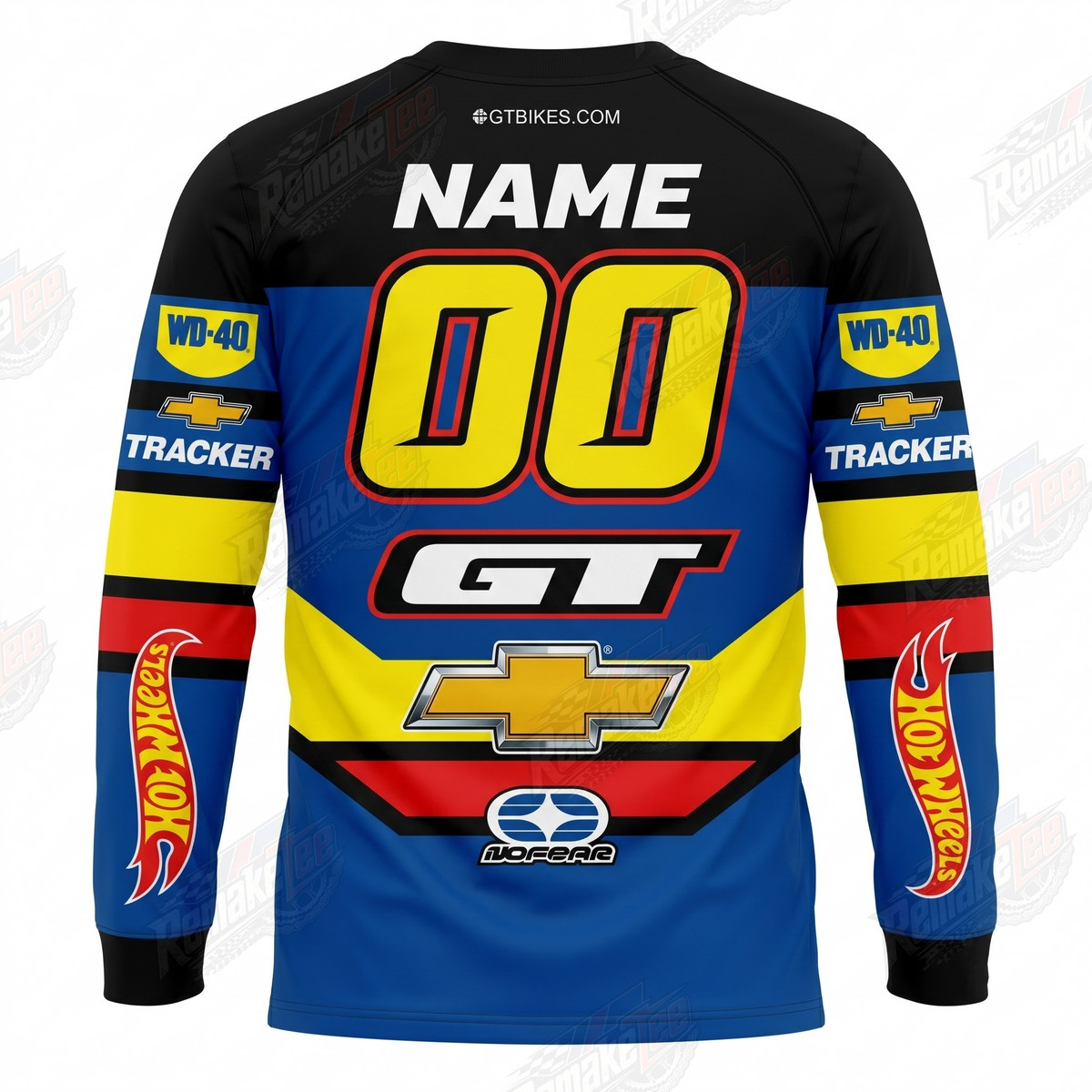 GT Chevrolet Tracker WD-40 vintage VMX racing jersey - alternate product view