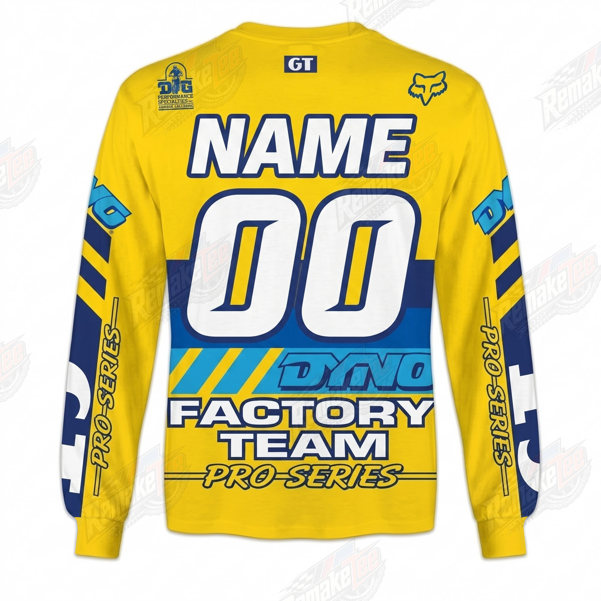 GT Dyno Factory Team Pro Series vintage BMX racing jersey - alternate product view
